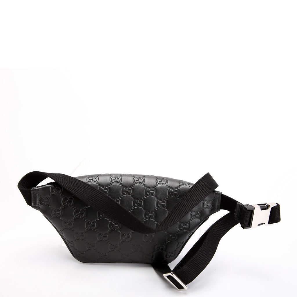 779896 GG Embossed Belt Bag Black