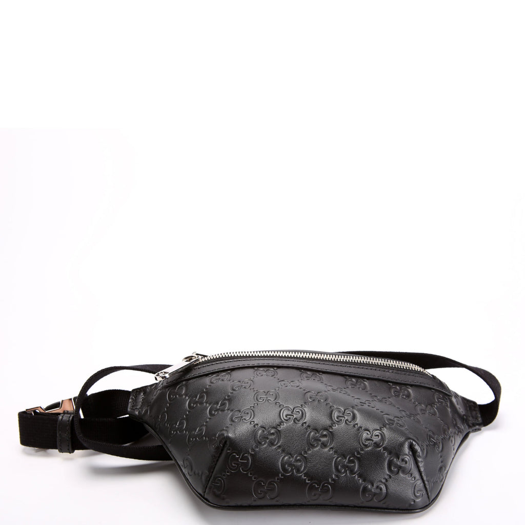 779896 GG Embossed Belt Bag Black