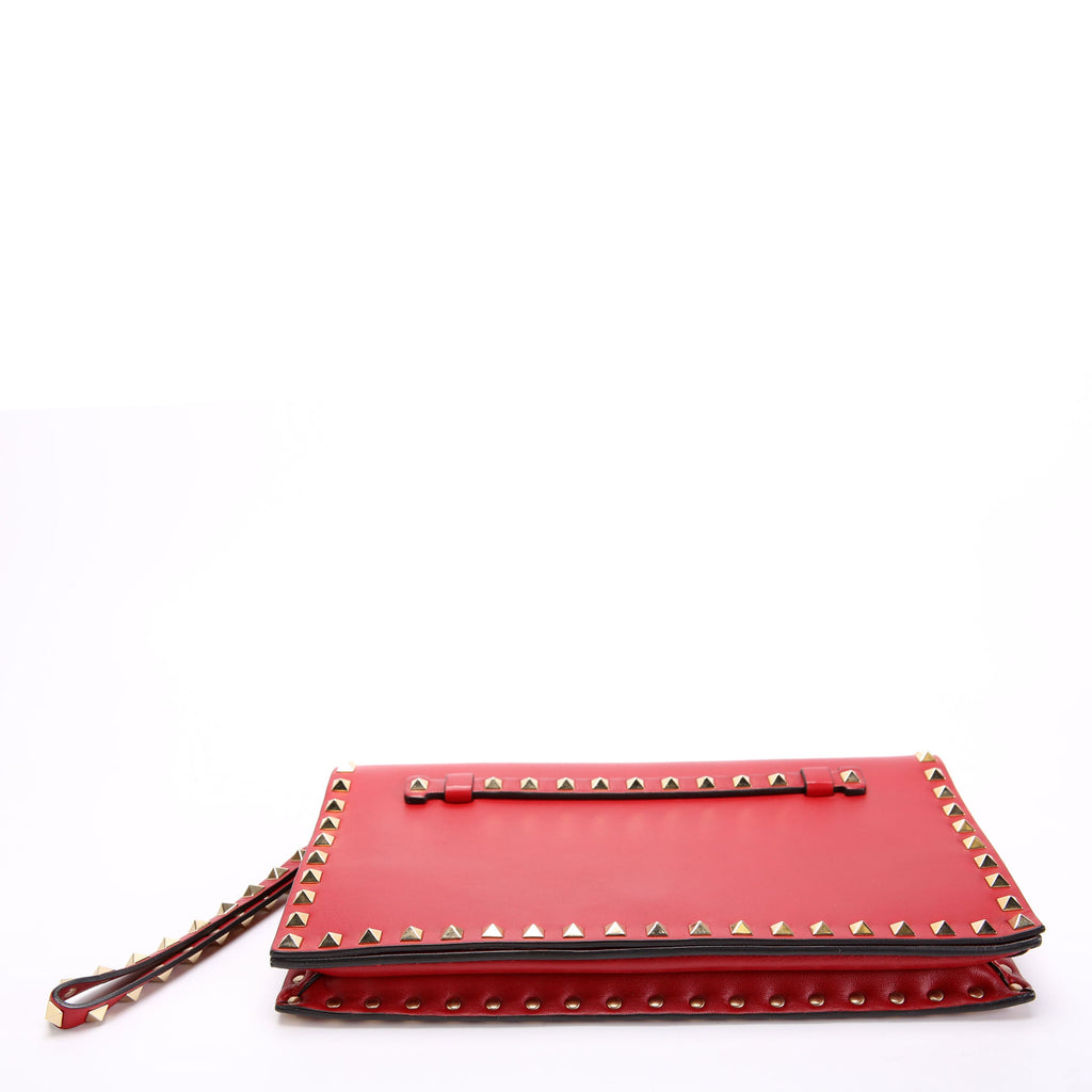 Rockstud Flap Wristlet