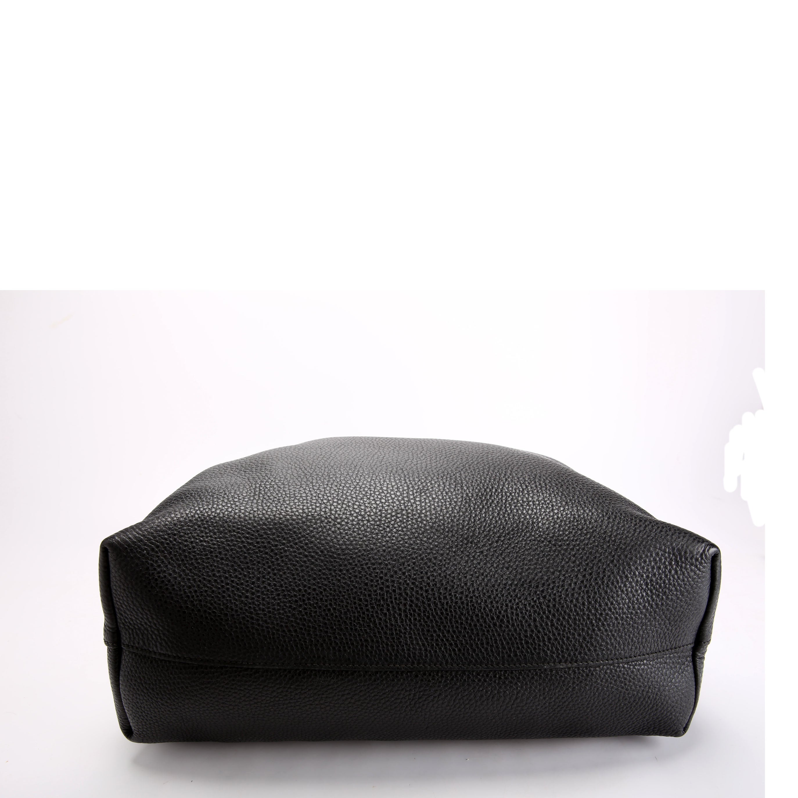 1BG865 Vitello Phenix Shopper Tote Black