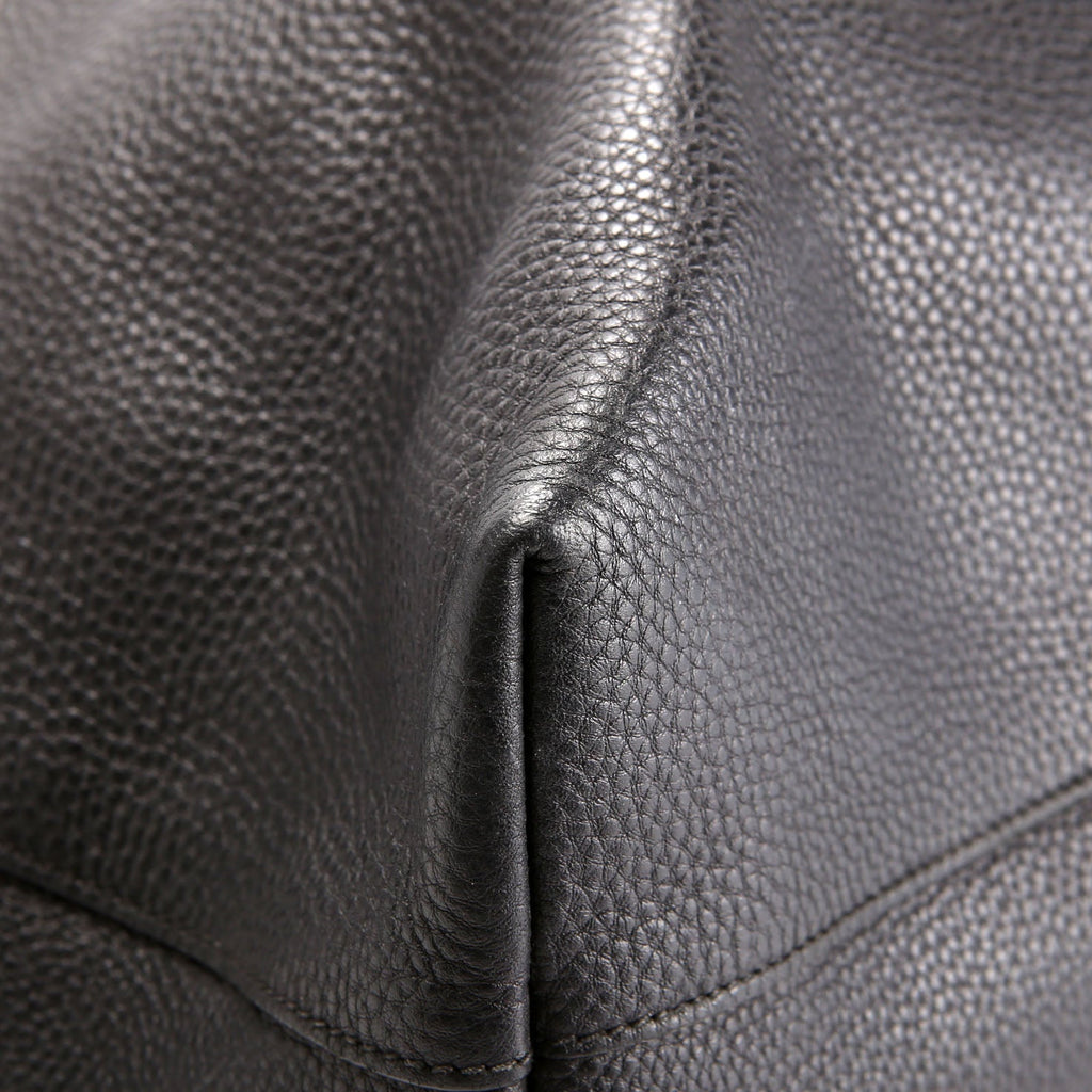 1BG865 Vitello Phenix Shopper Tote Black