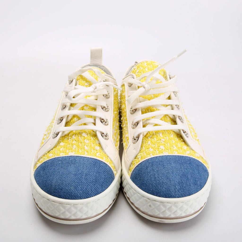 Tweed Low Top Sneakers Size 39
