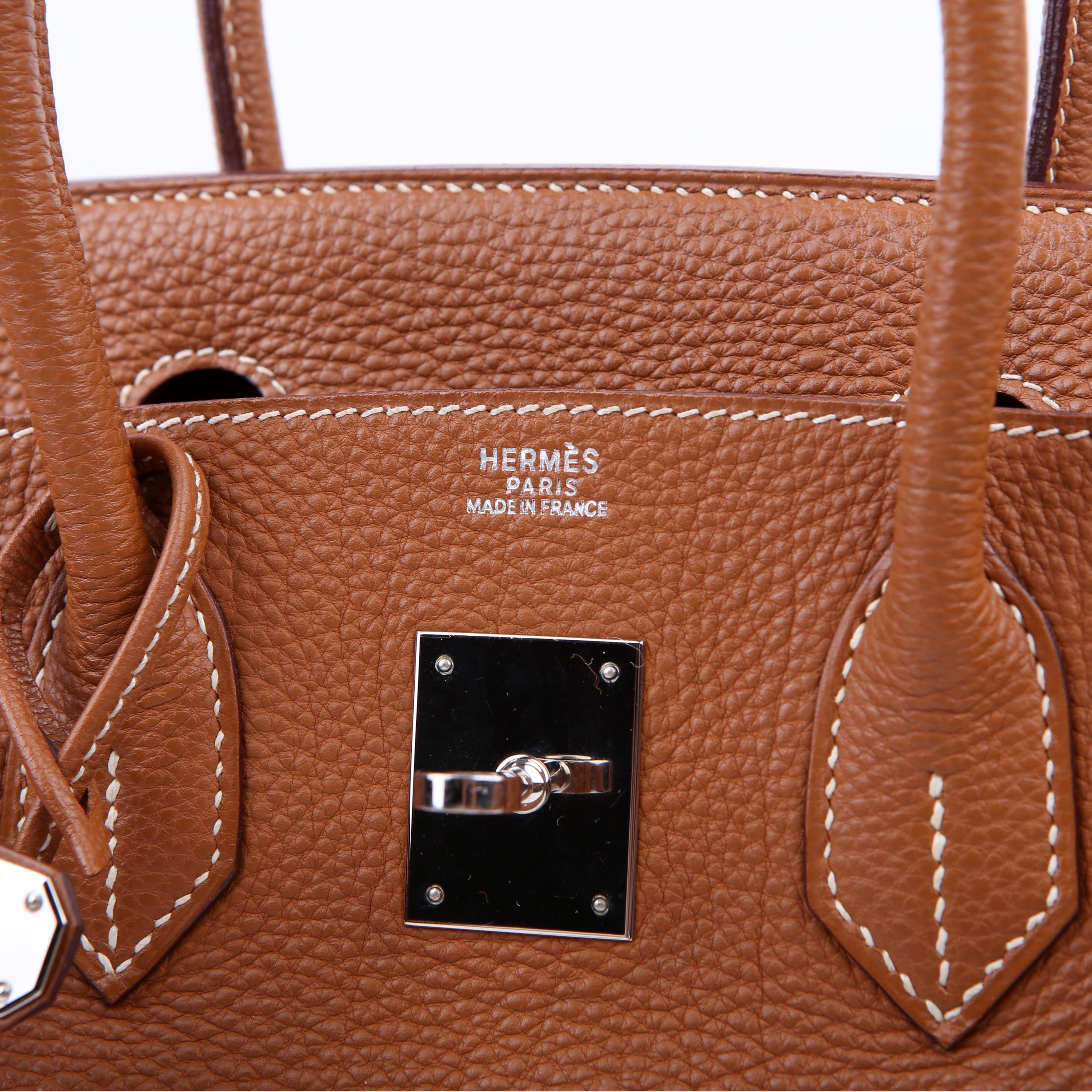 Hermes Birkin 30 Togo 2005 Gold/Palladium