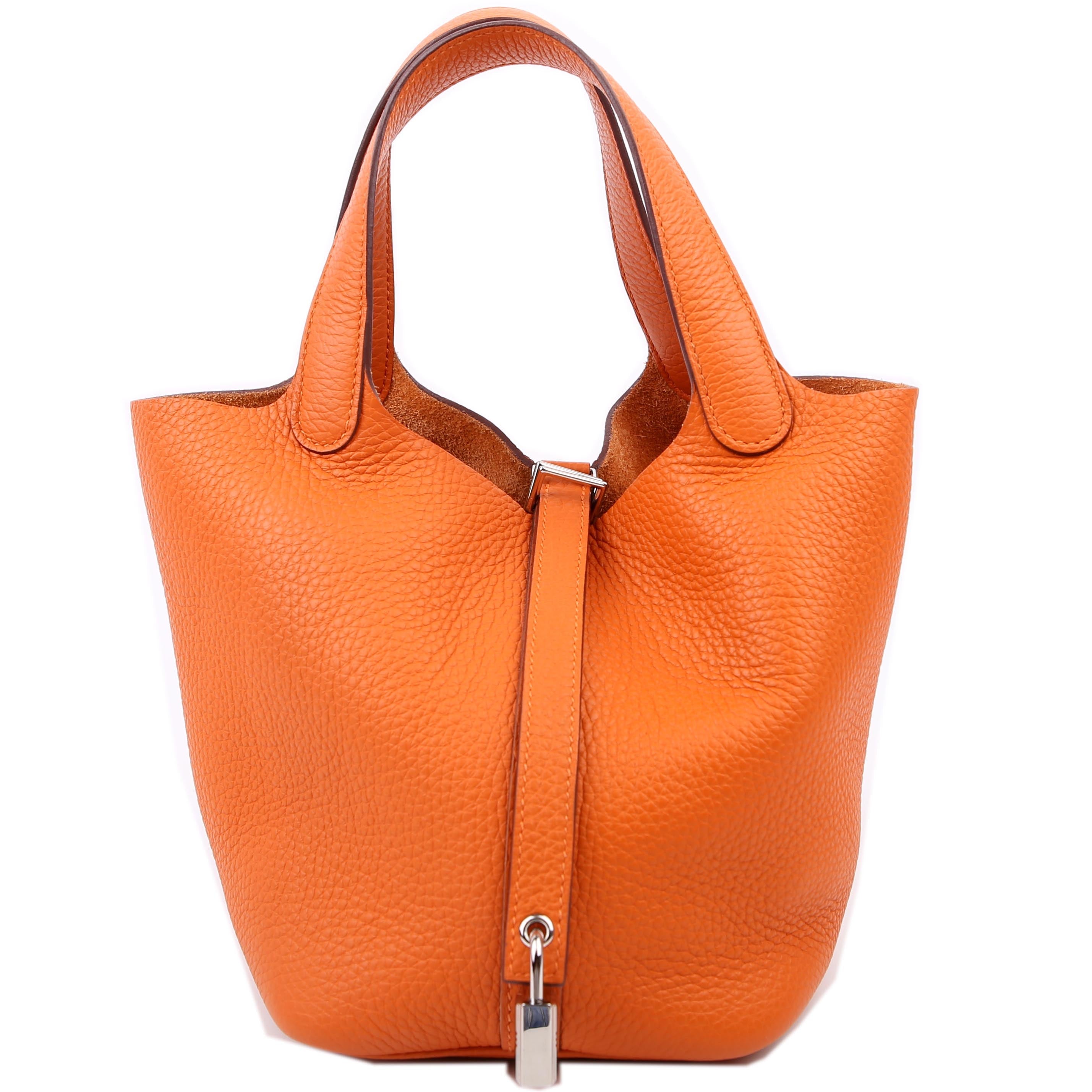 Hermes Picotin 18 Clemence Orange