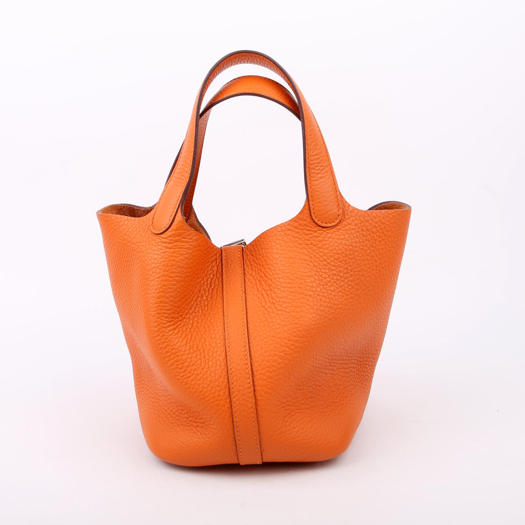 Hermes Picotin 18 Clemence Orange