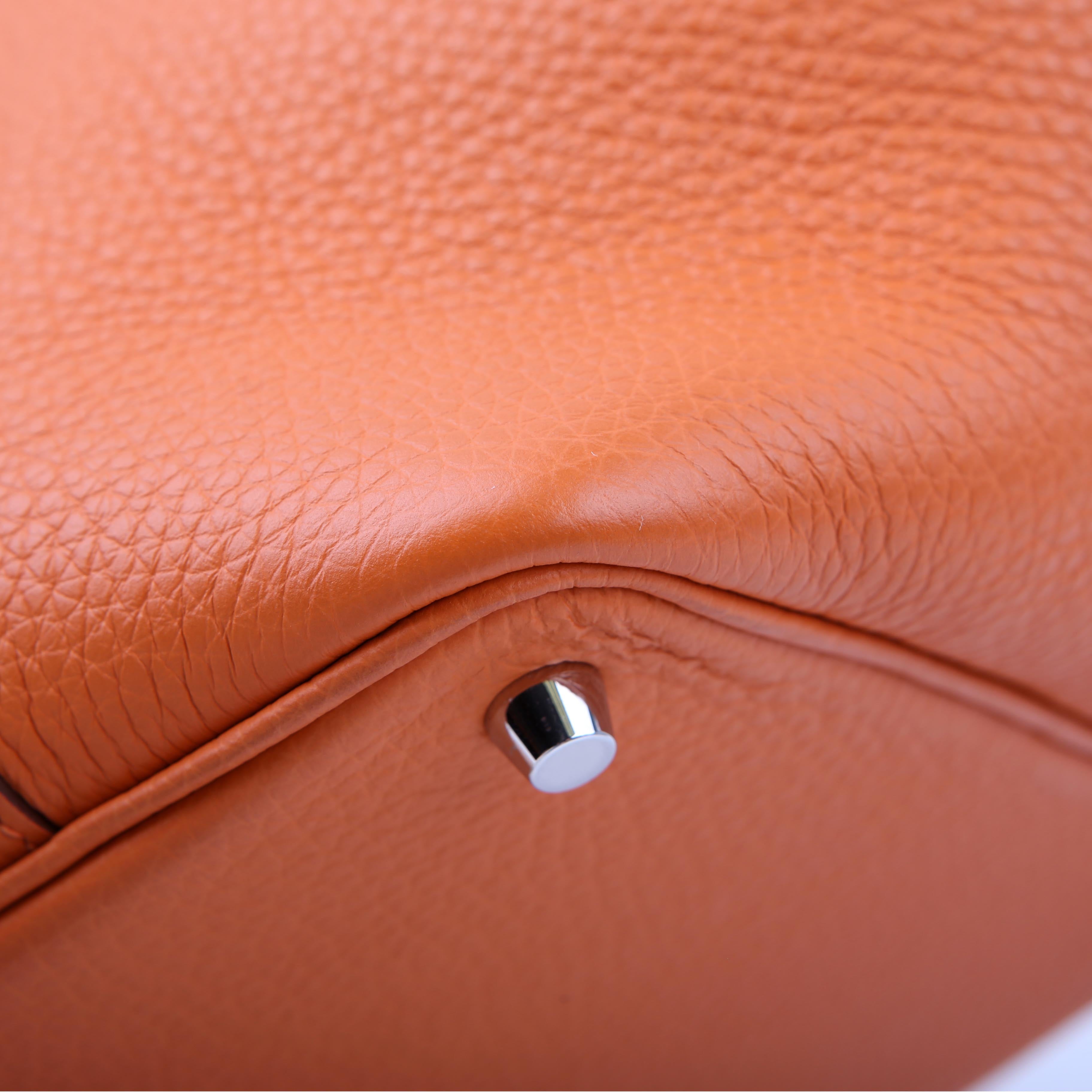 Hermes Picotin 18 Clemence Orange