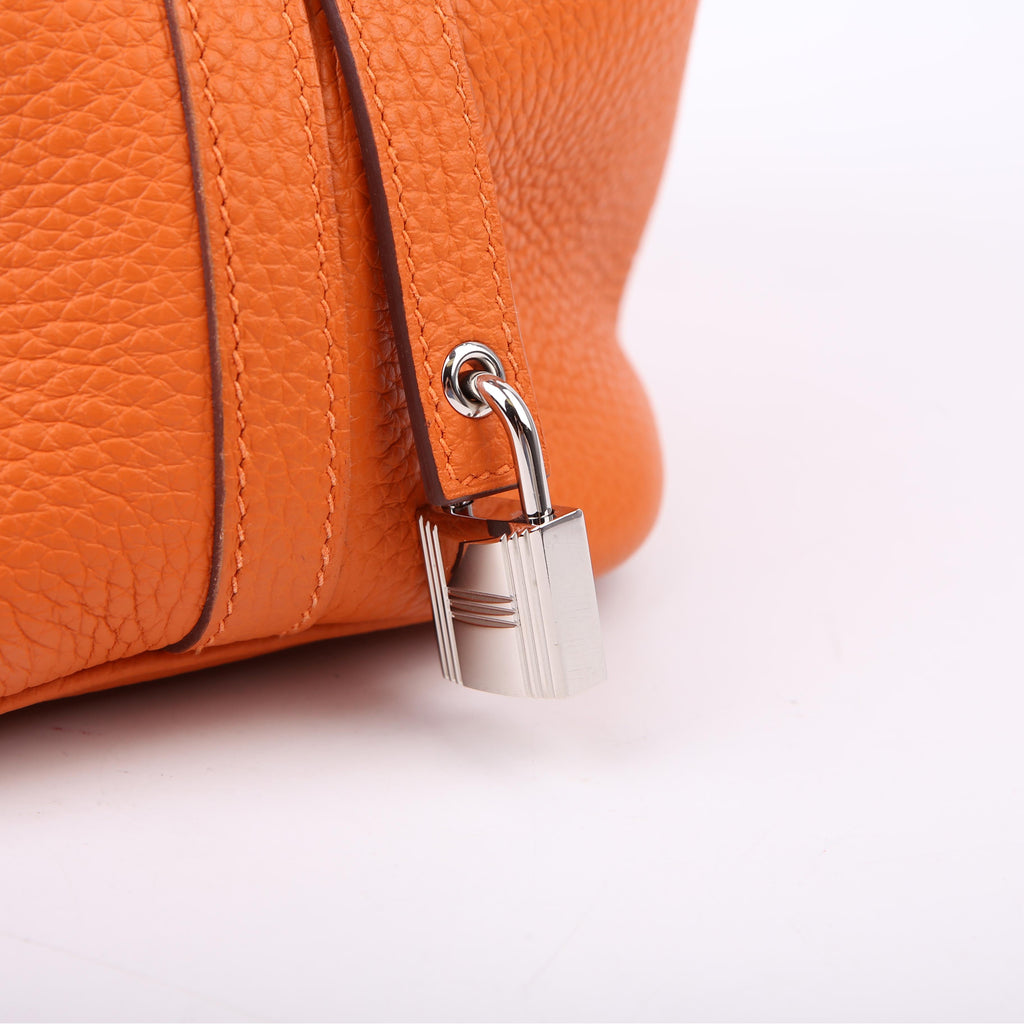 Hermes Picotin 18 Clemence Orange
