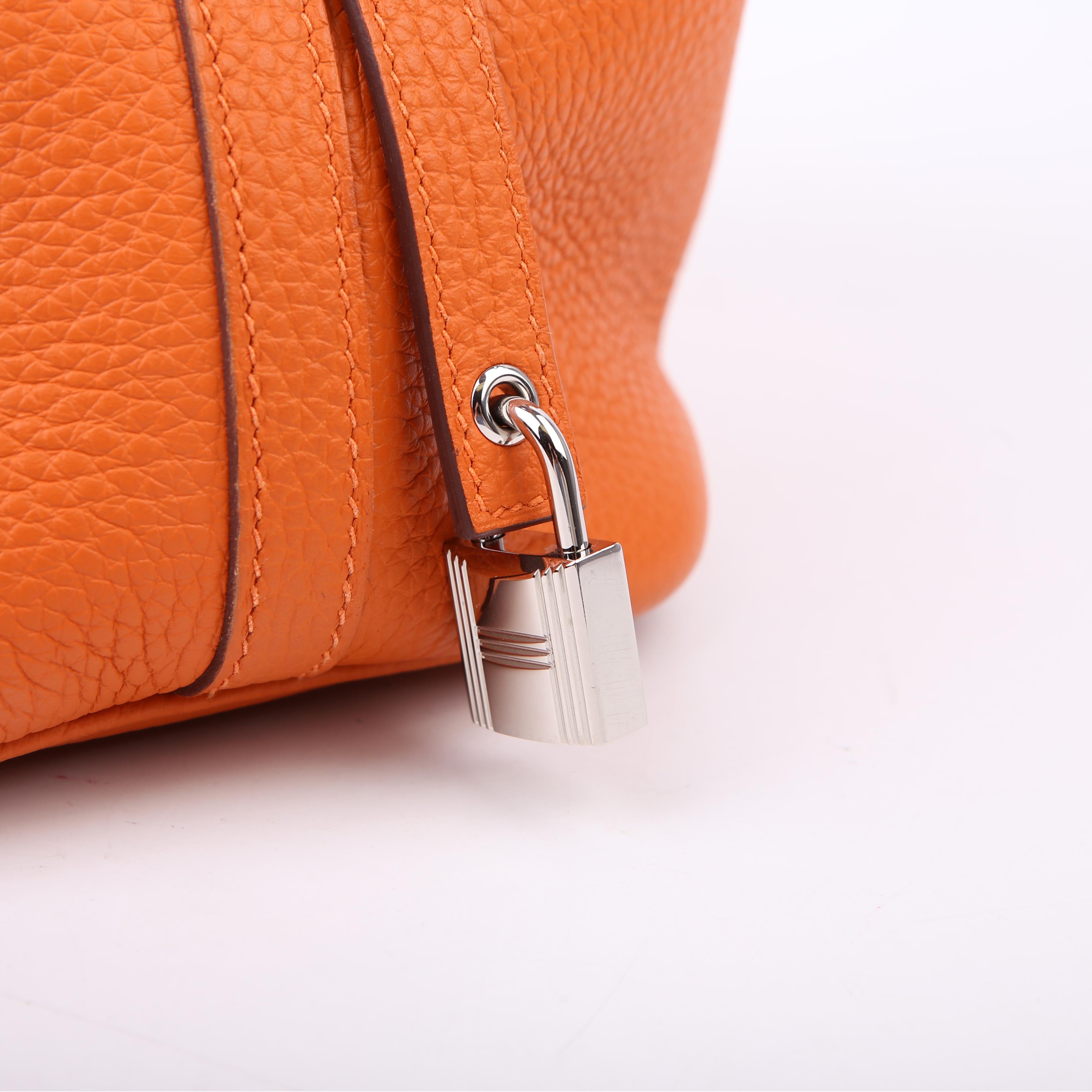 Hermes Picotin 18 Clemence Orange