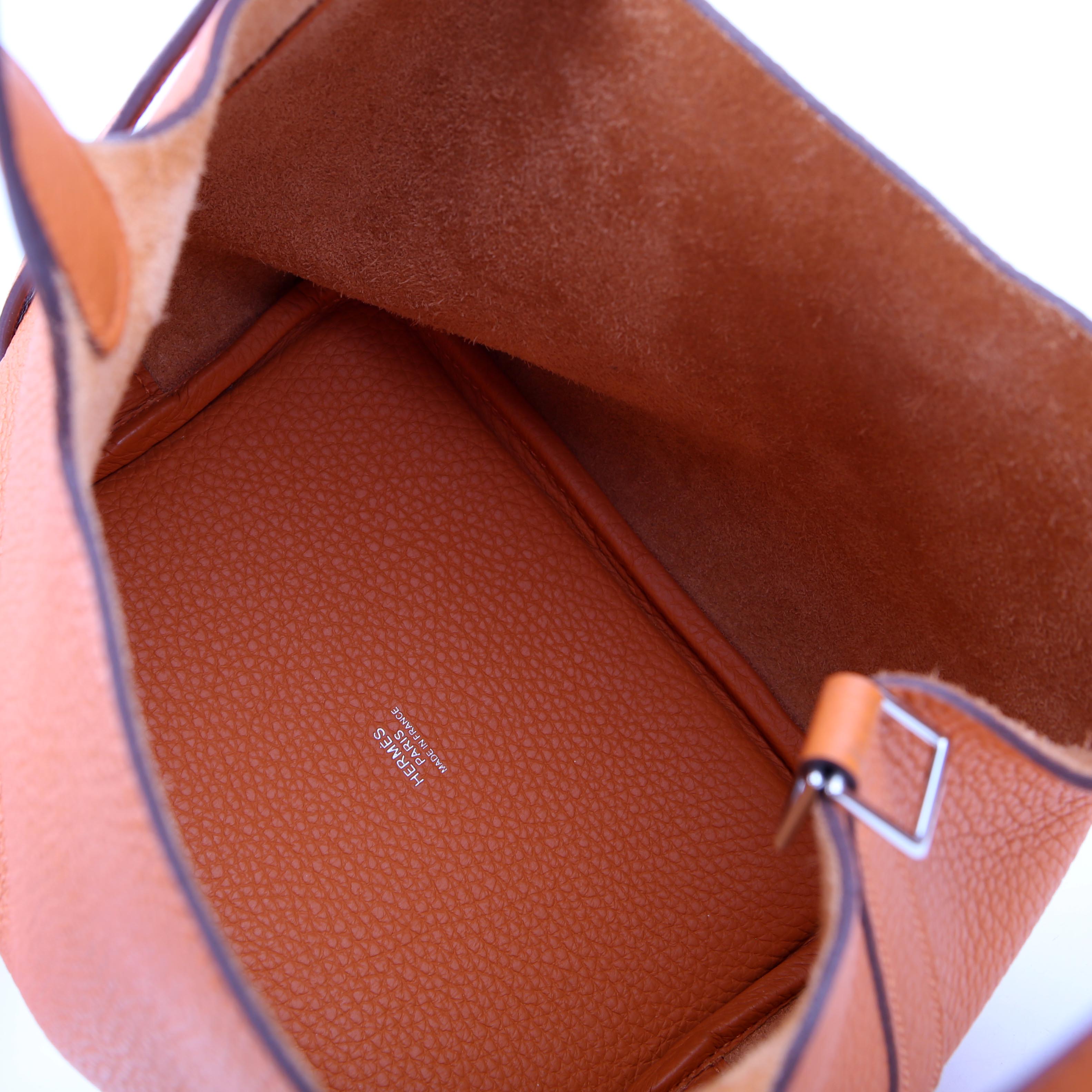 Hermes Picotin 18 Clemence Orange