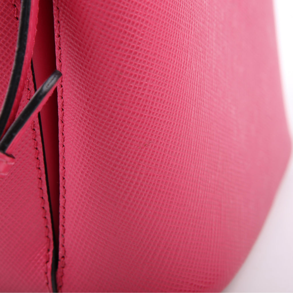 Prada Saffiano Cuir Small Panier Bag Pink