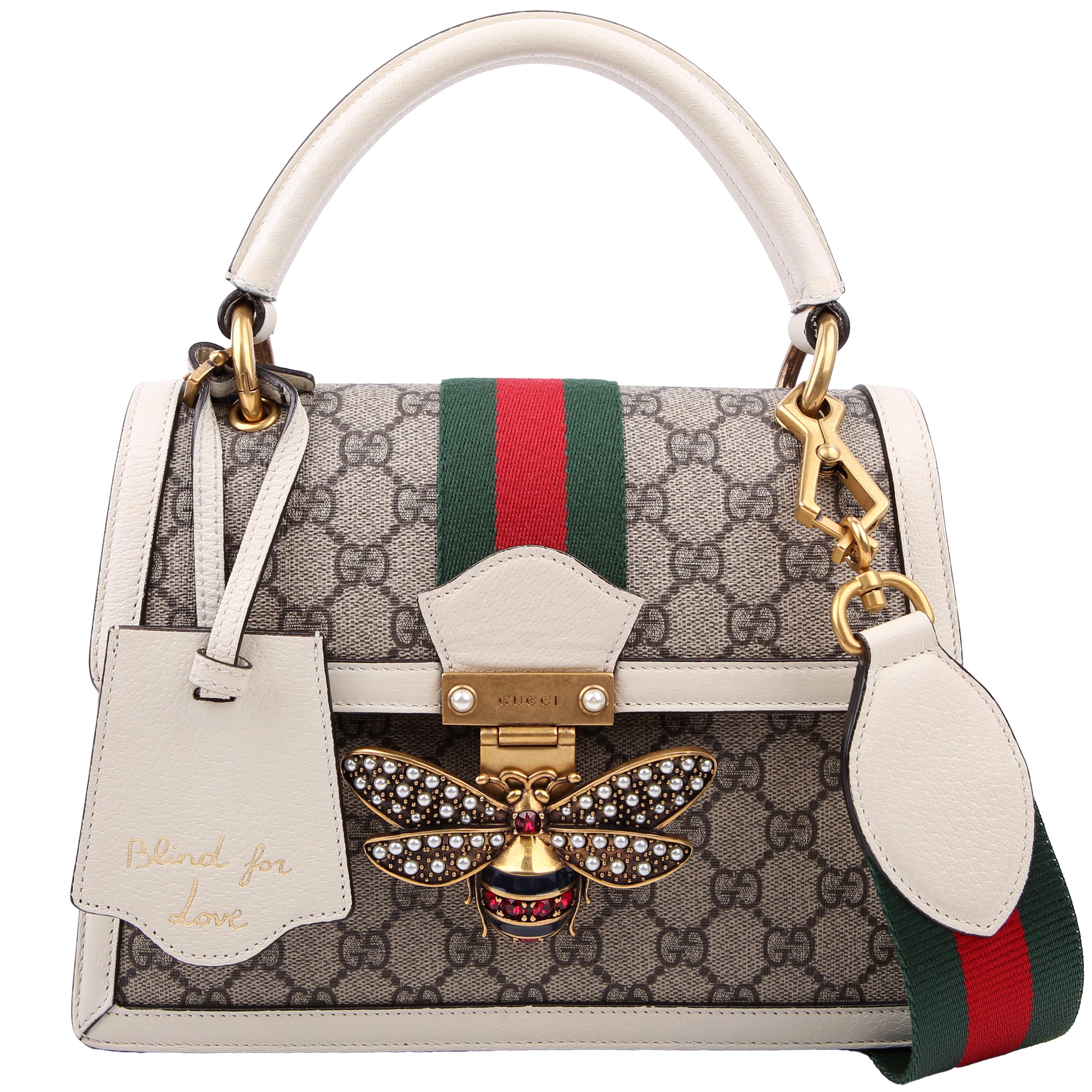 Gucci 476541 Queen Margaret Top Handle White