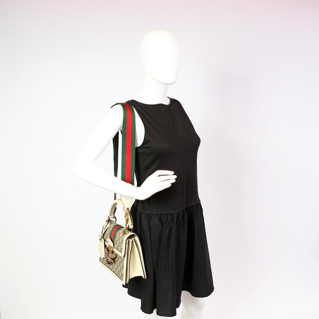 Gucci 476541 Queen Margaret Top Handle White