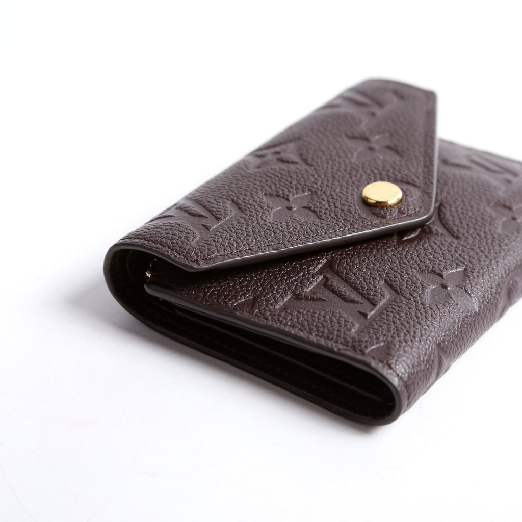 Victorine Wallet Empreinte Brown