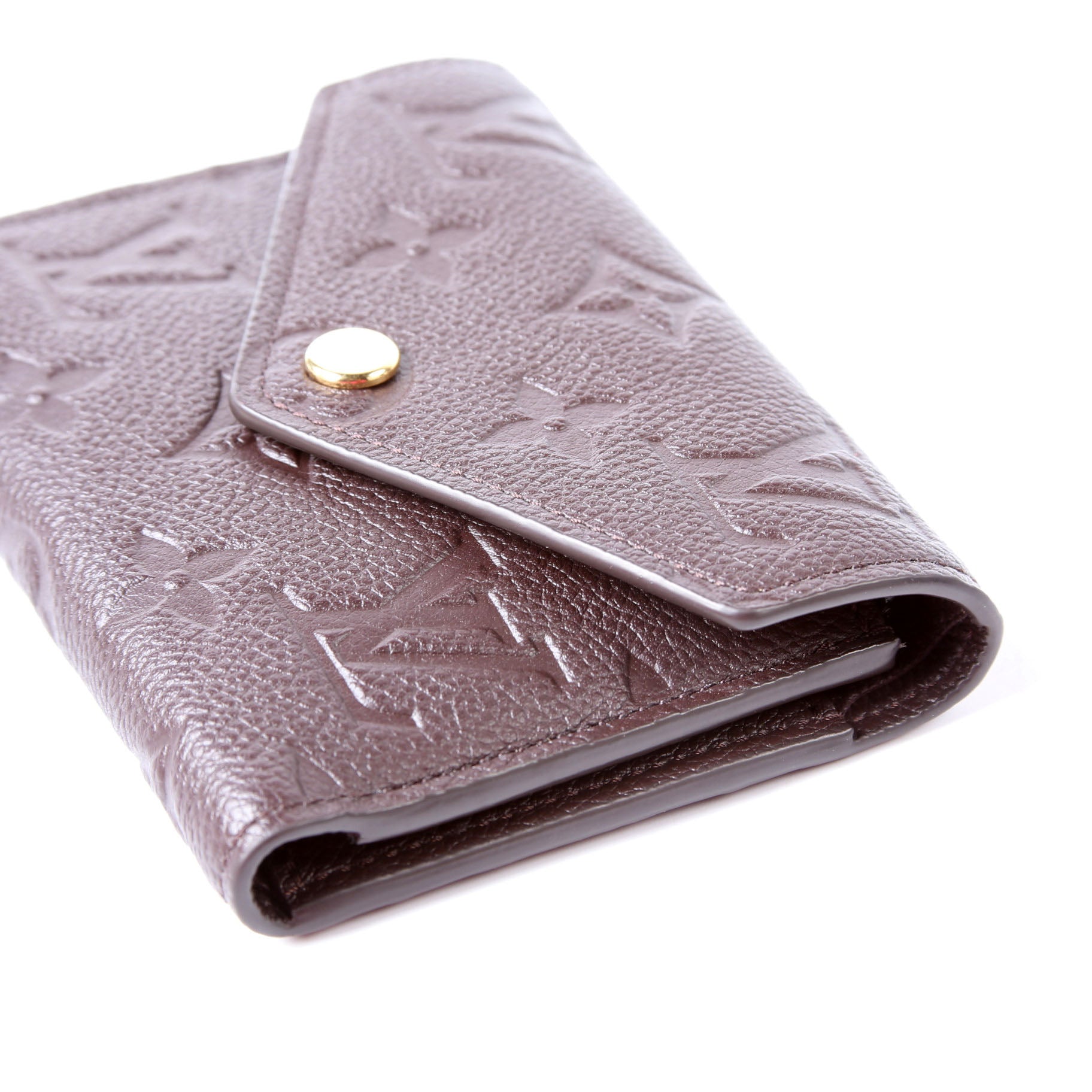 Victorine Wallet Empreinte Brown