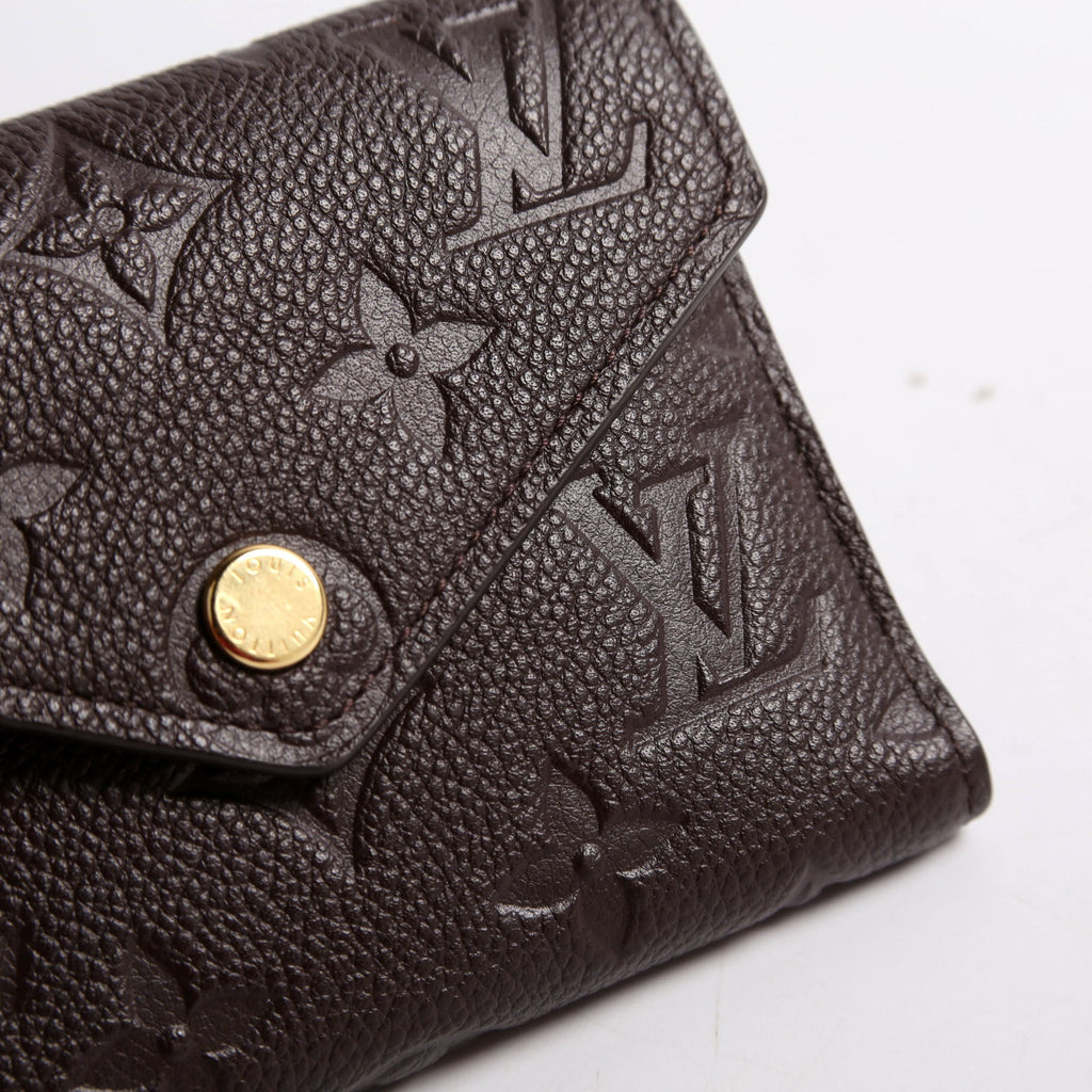 Victorine Wallet Empreinte Brown