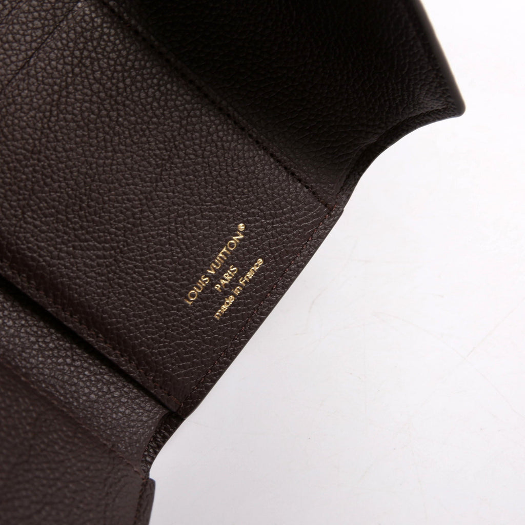Victorine Wallet Empreinte Brown