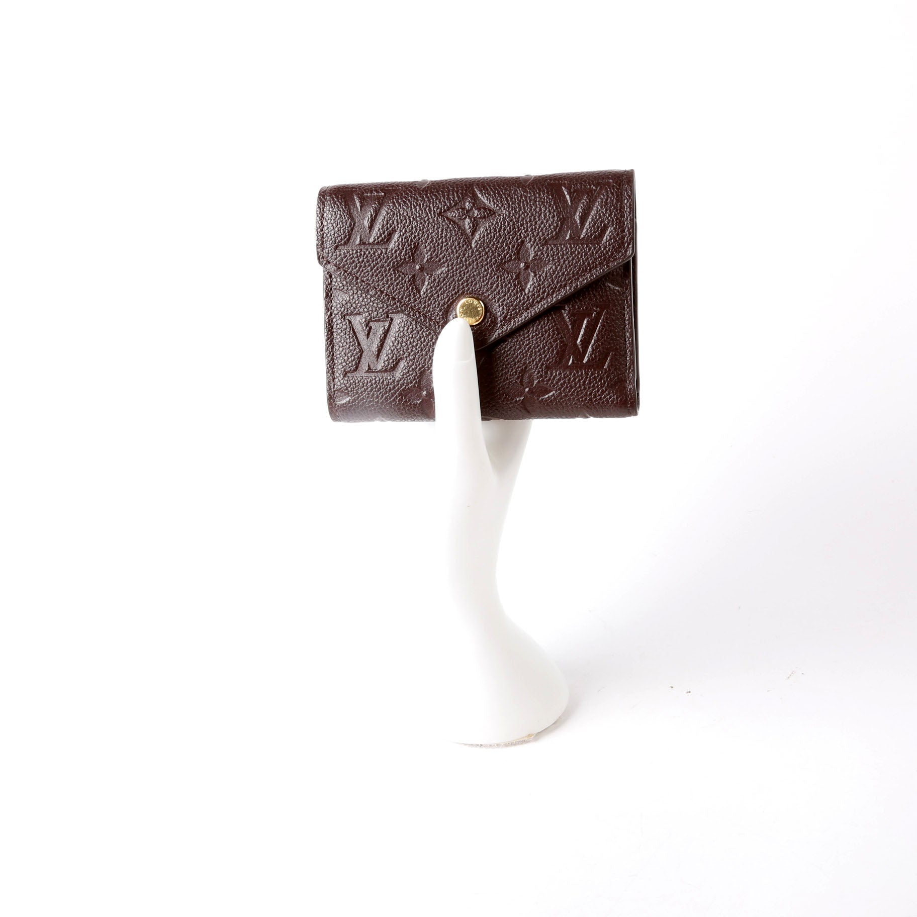 Victorine Wallet Empreinte Brown