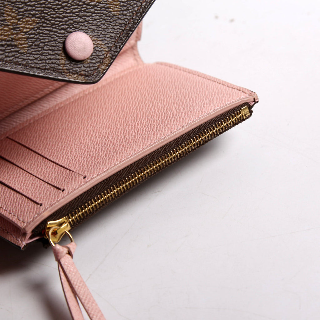 Victorine Wallet Monogram Pink