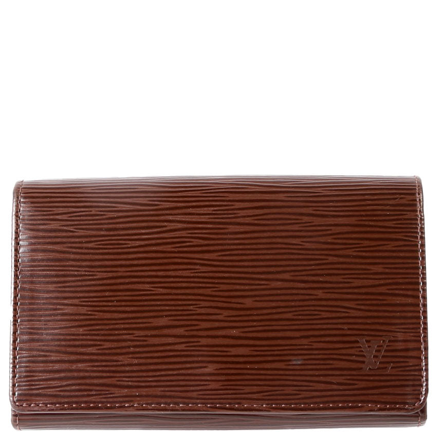 Porte Monnaie Billets Tresor Wallet Epi Brown
