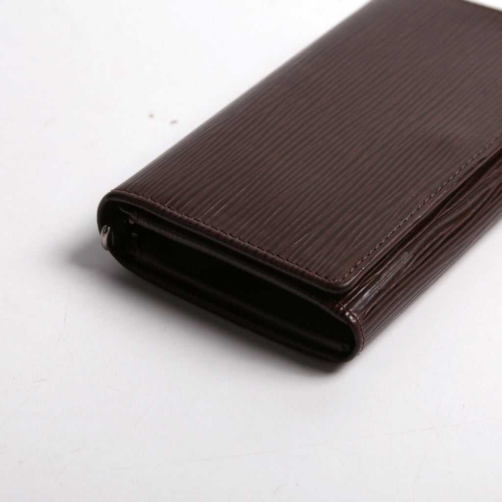 Porte Monnaie Billets Tresor Wallet Epi Brown