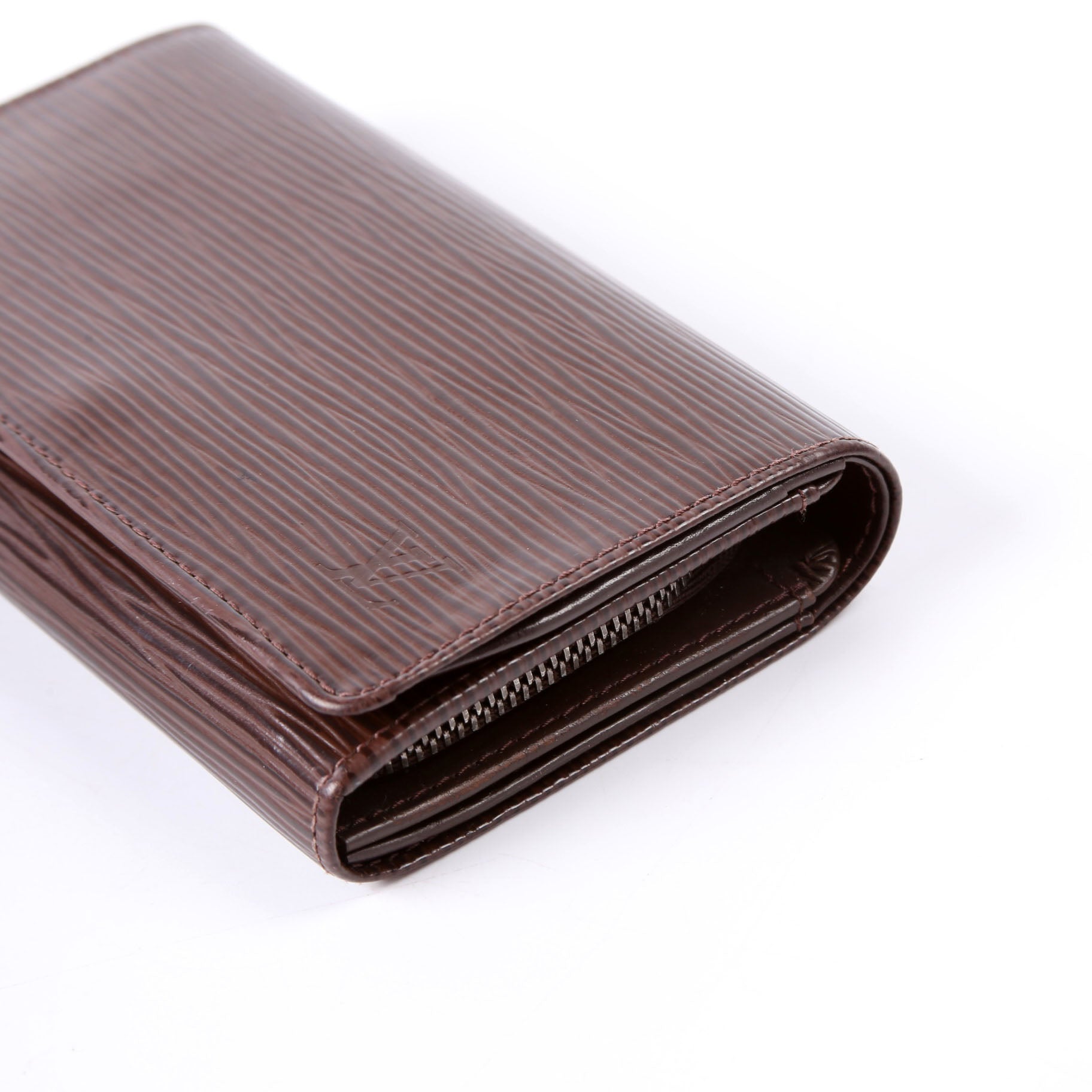 Porte Monnaie Billets Tresor Wallet Epi Brown