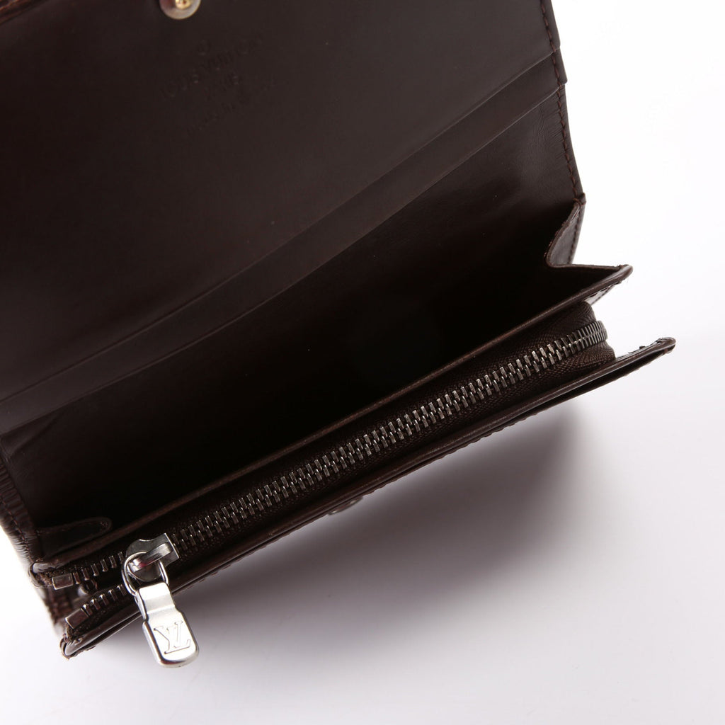 Porte Monnaie Billets Tresor Wallet Epi Brown