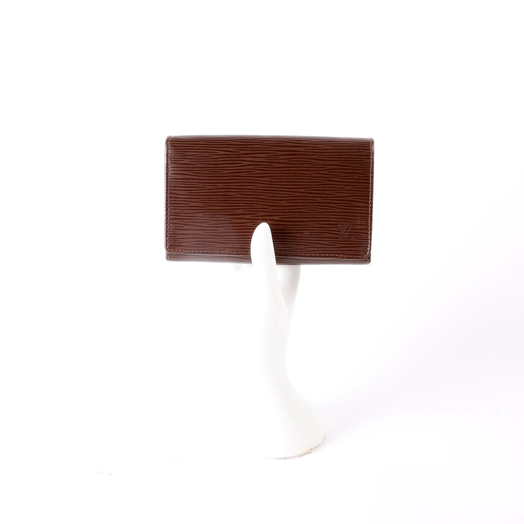 Porte Monnaie Billets Tresor Wallet Epi Brown