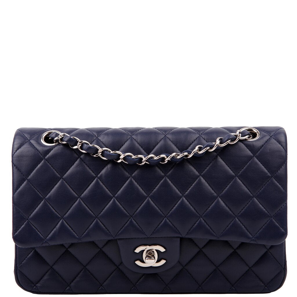 Classic Flap Medium Lambskin Blue 29M