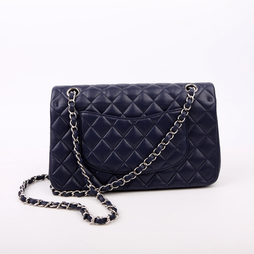 Classic Flap Medium Lambskin Blue 29M