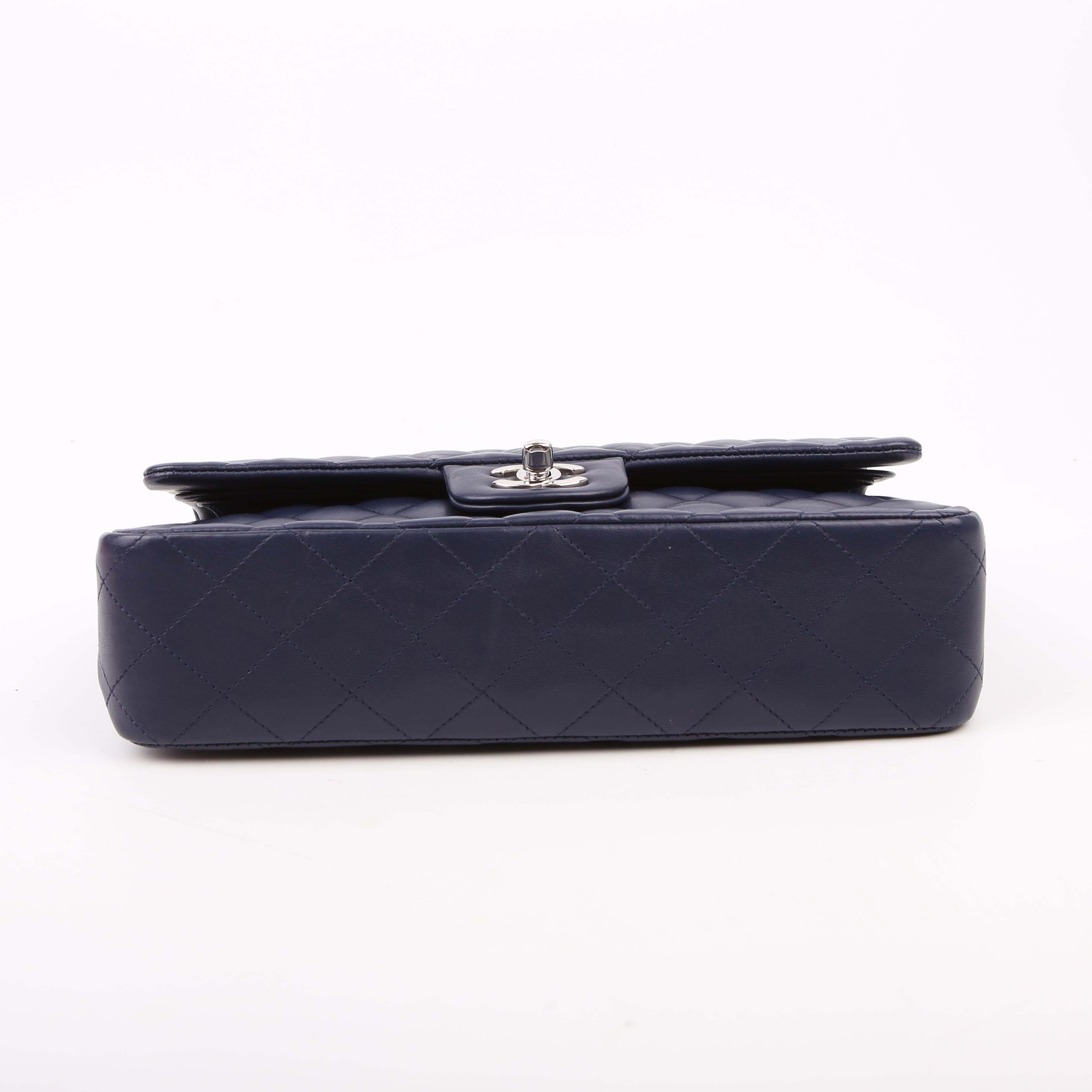 Classic Flap Medium Lambskin Blue 29M