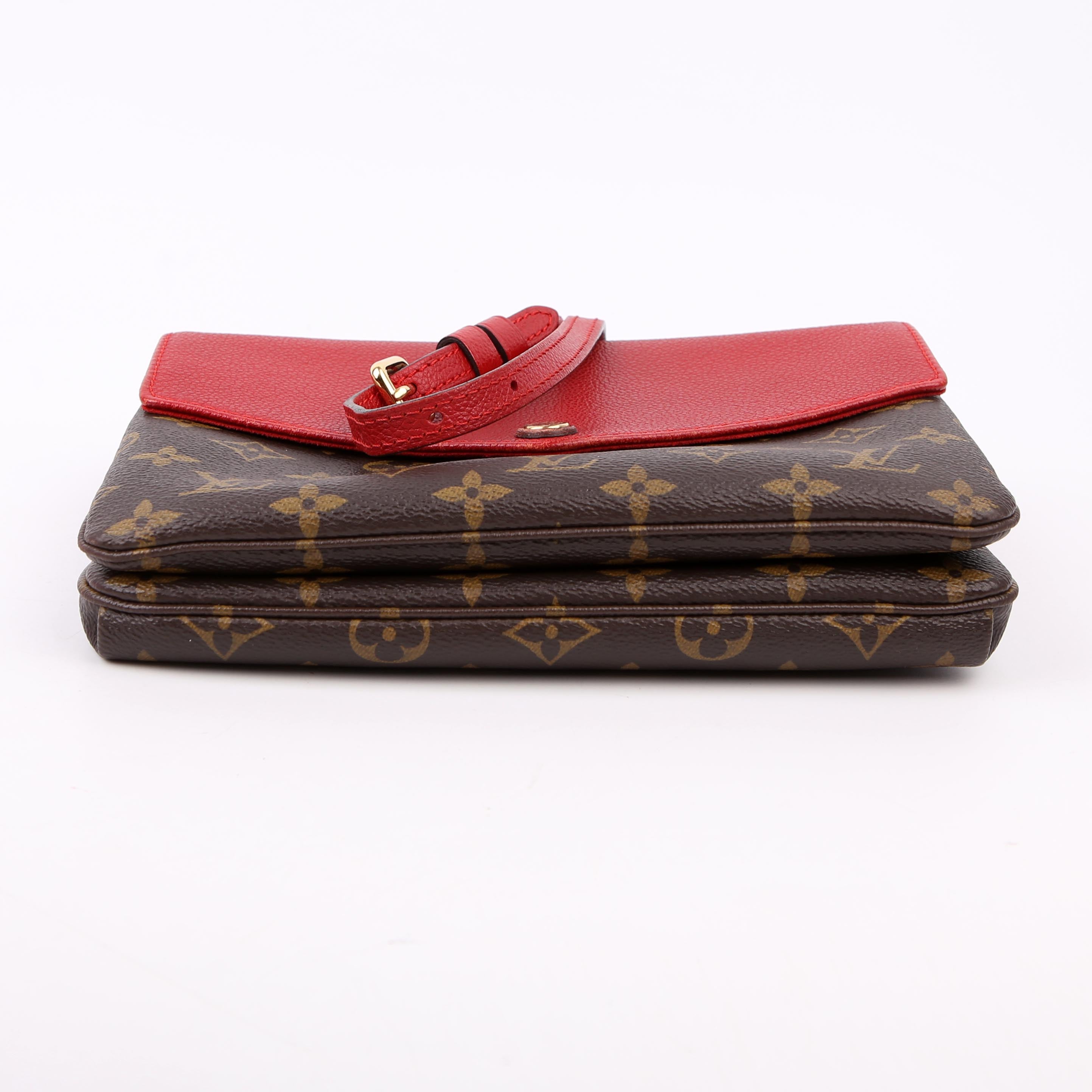 Pochette Twice Monogram Red