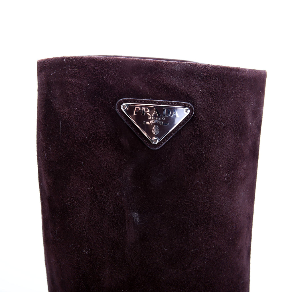 Suede Knee High Boots Size 38.5