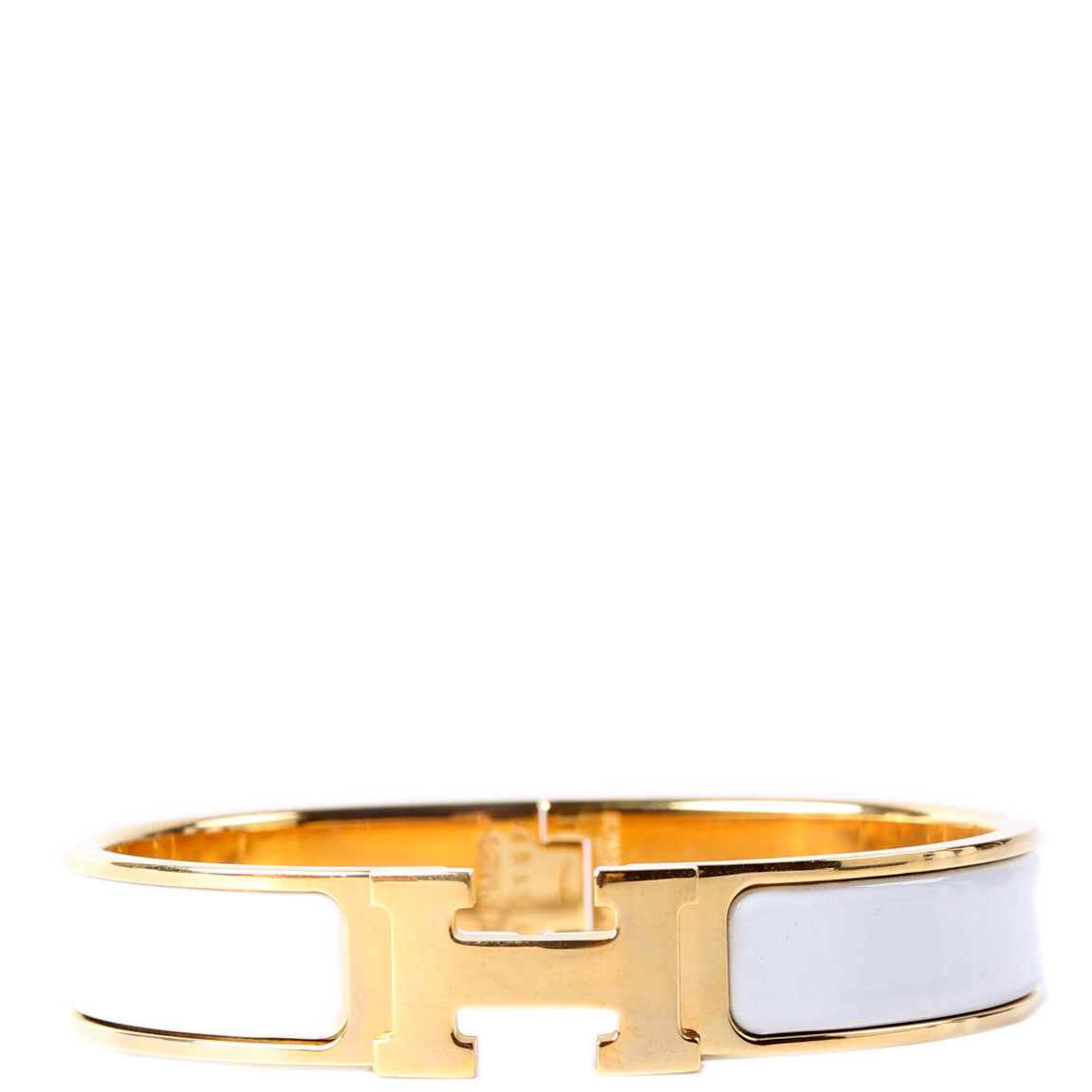 Clic Clac Narrow PM Bracelet Gold/White