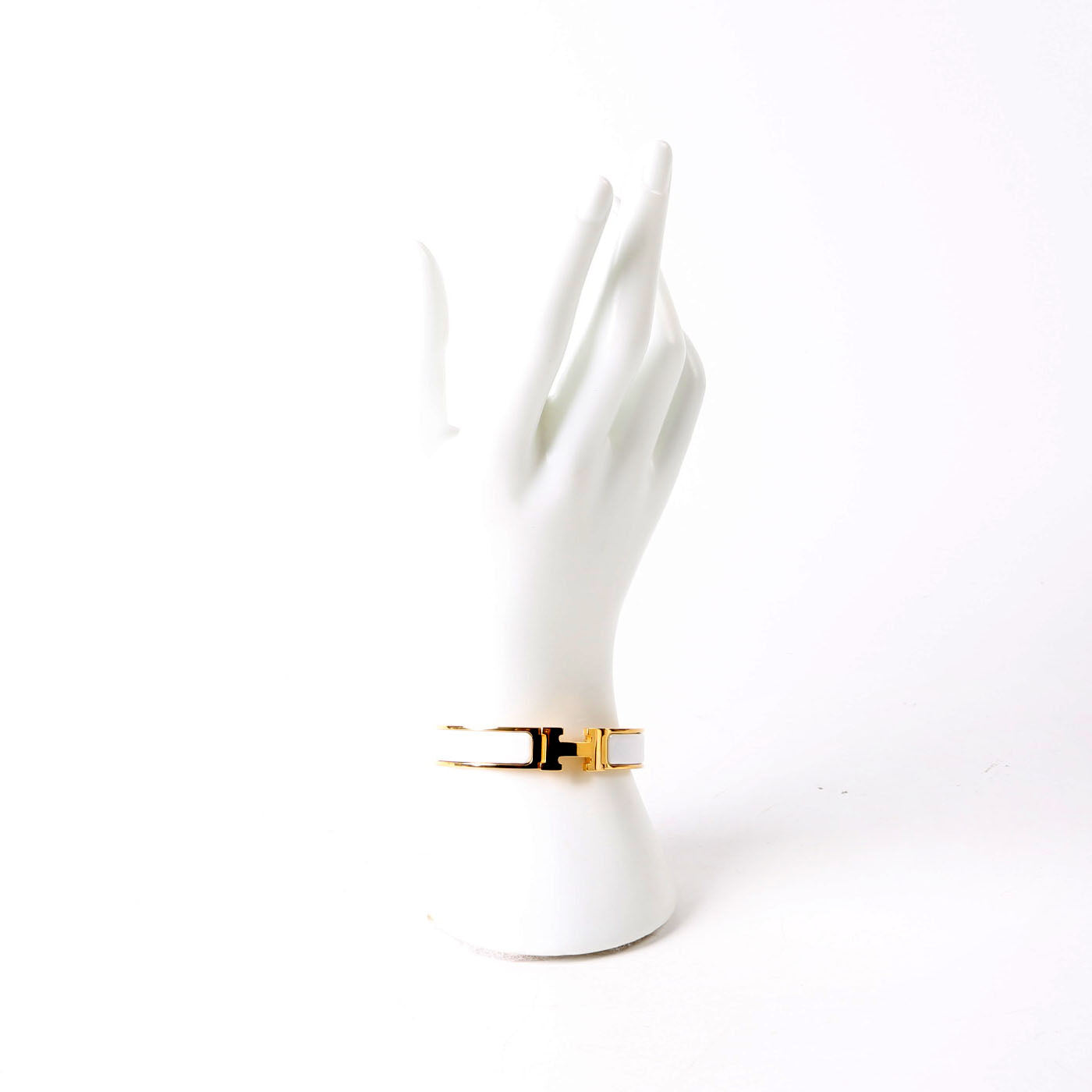 Clic Clac Narrow PM Bracelet Gold/White