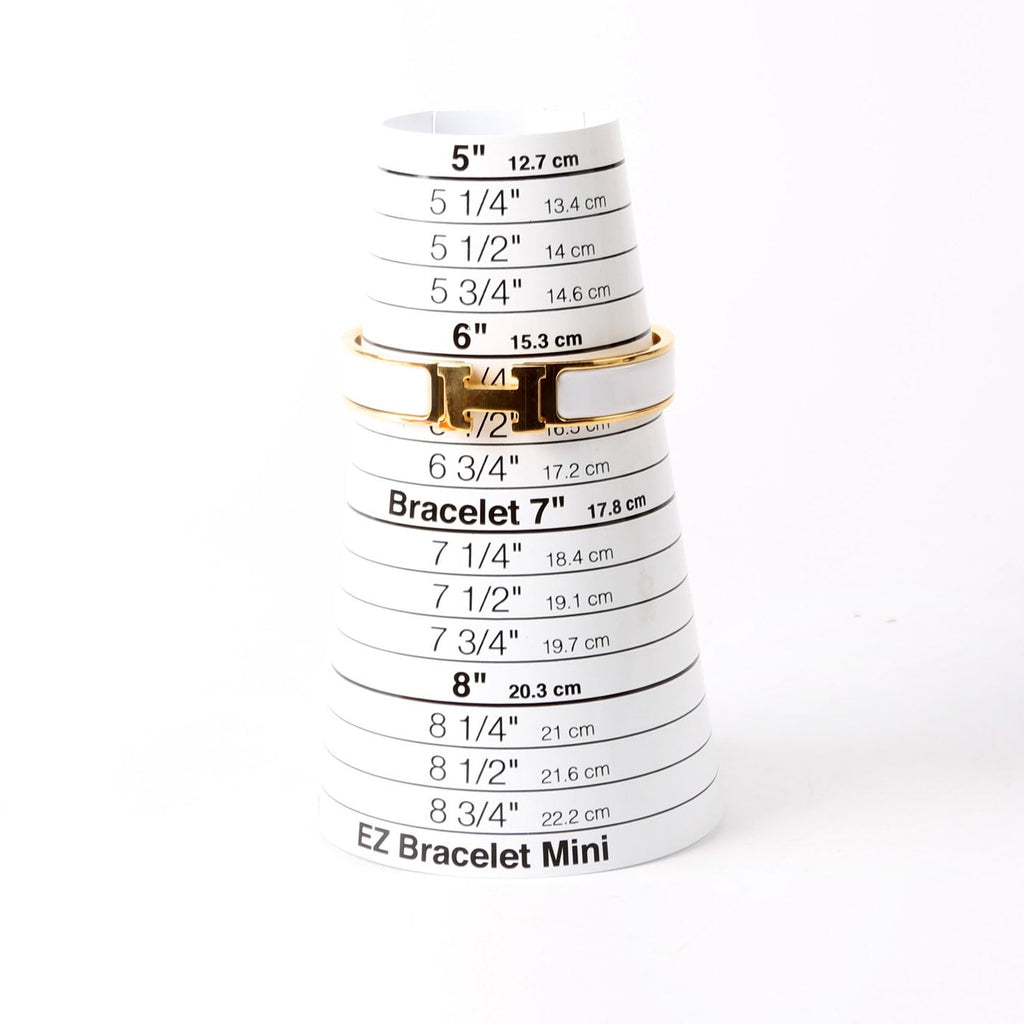 Clic Clac Narrow PM Bracelet Gold/White
