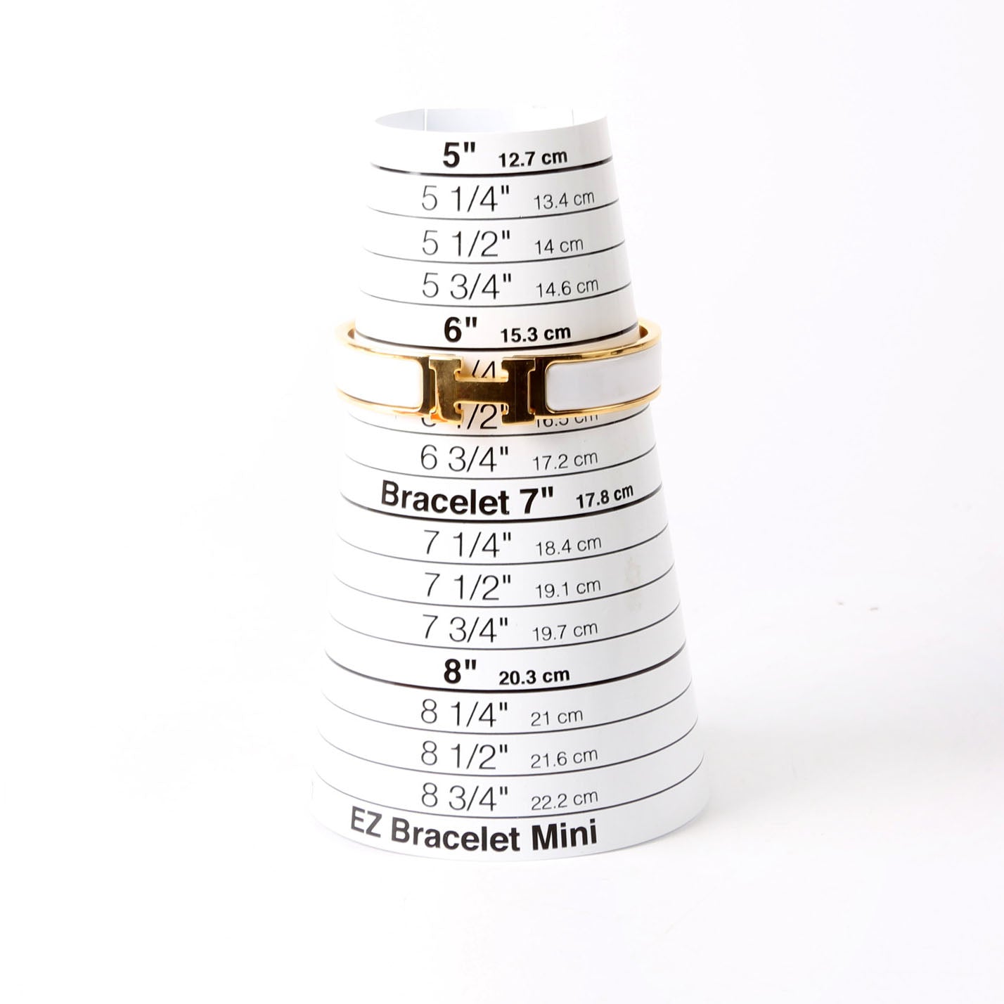 Clic Clac Narrow PM Bracelet Gold/White