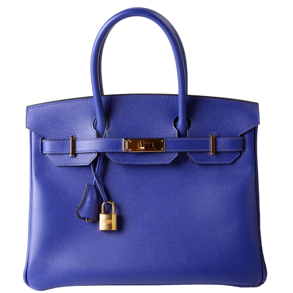 Birkin 30 Epsom 2018 Blue Electrique