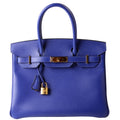 Birkin 30 Epsom 2018 Blue Electrique