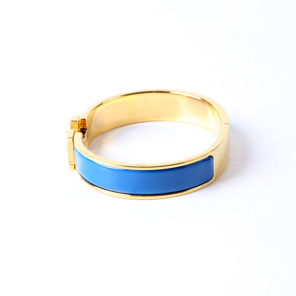 Clic Clac Narrow PM Bracelet Gold/Blue