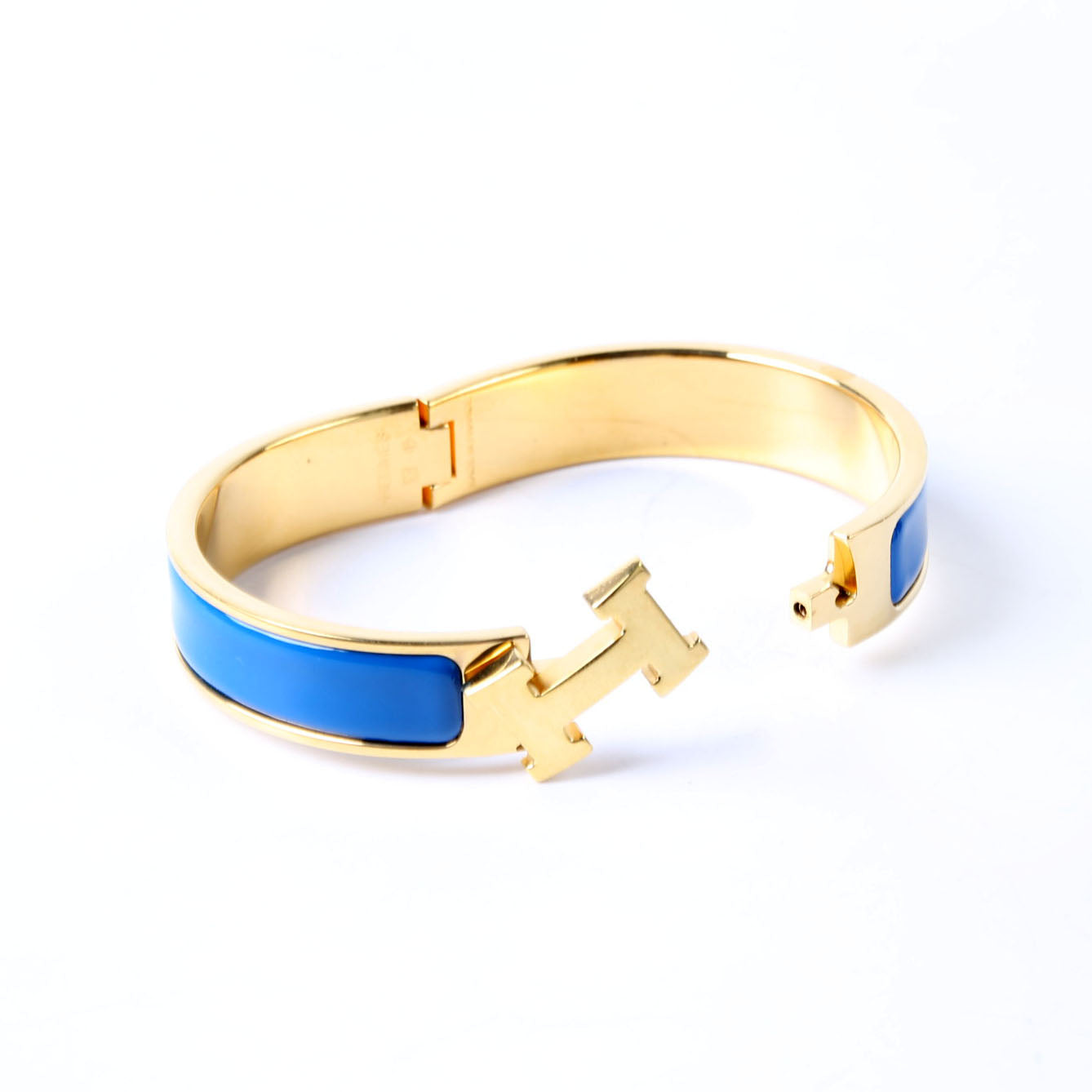 Clic Clac Narrow PM Bracelet Gold/Blue