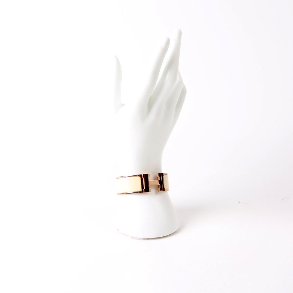 Clic Clac Wide PM Bracelet Gold/Cream