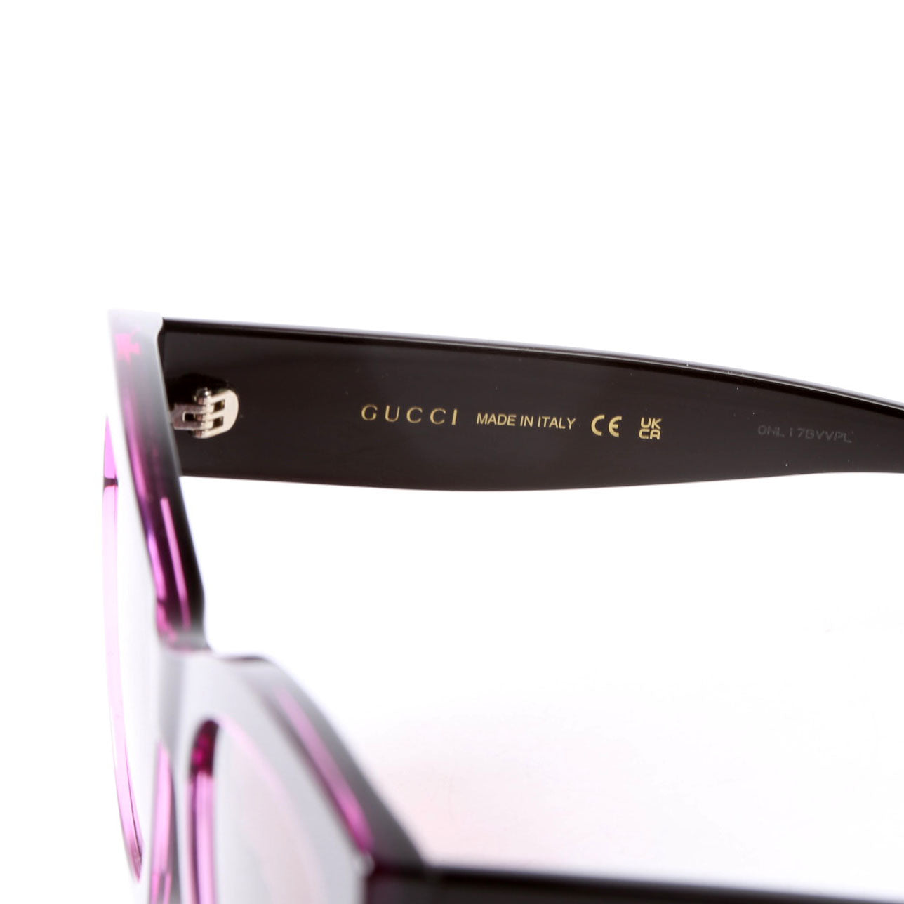 Gucci GG1789S Butterfly Sunglasses Black/Purple