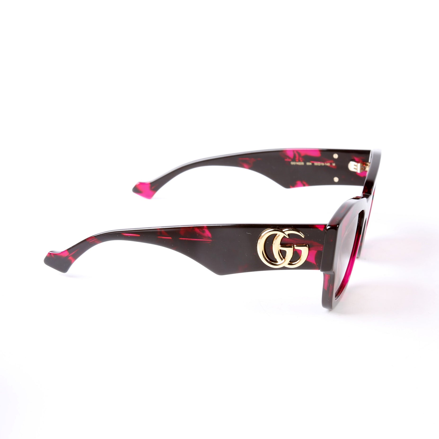 Gucci GG1422S Cat Eye Sunglasses Black/Pink