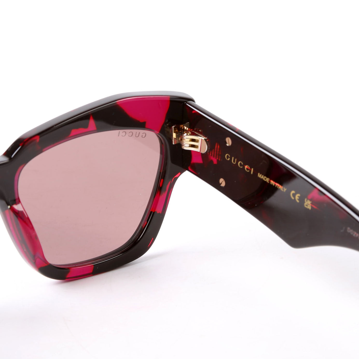 Gucci GG1422S Cat Eye Sunglasses Black/Pink