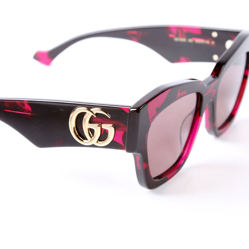 Gucci GG1422S Cat Eye Sunglasses Black/Pink