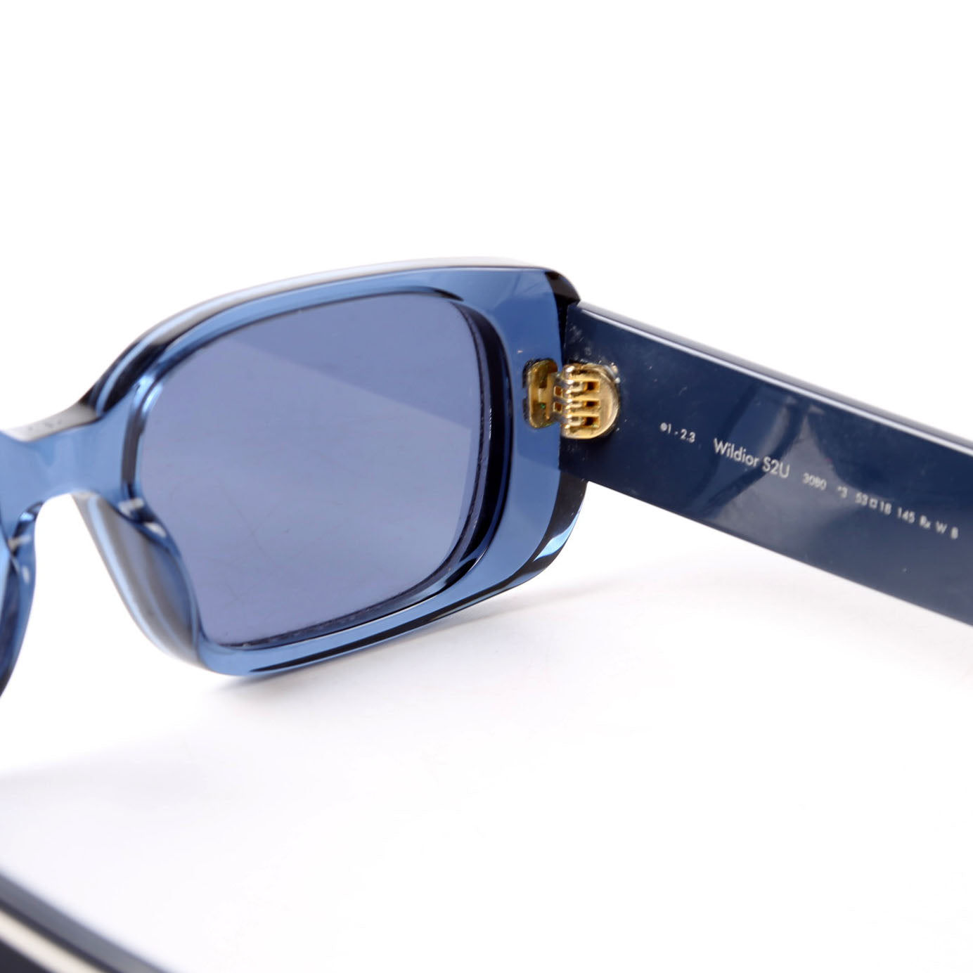 Dior Wildior S2U Rectangle Sunglasses Blue