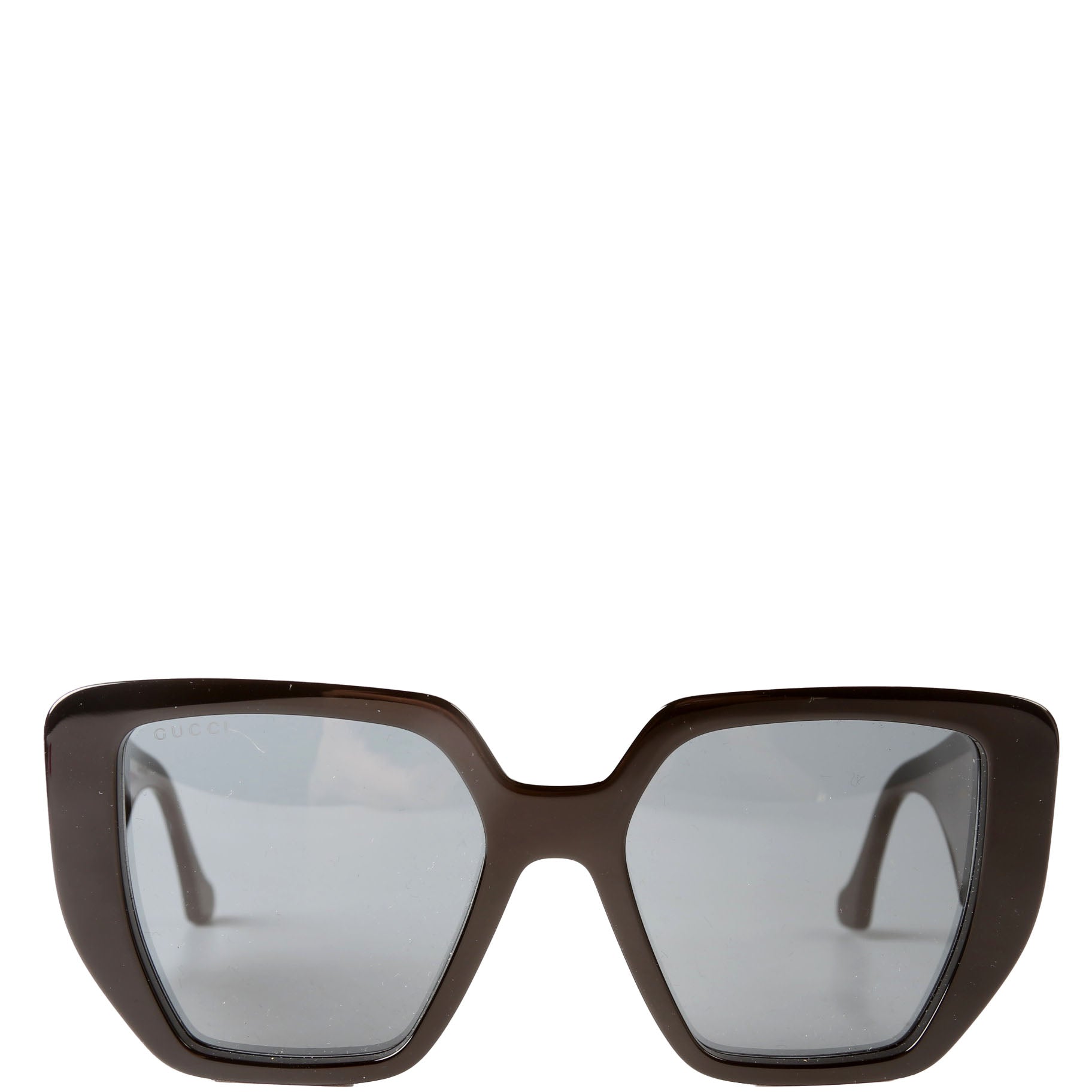 Gucci GG0956S Double G Oversized Rectangle Sunglasses Black
