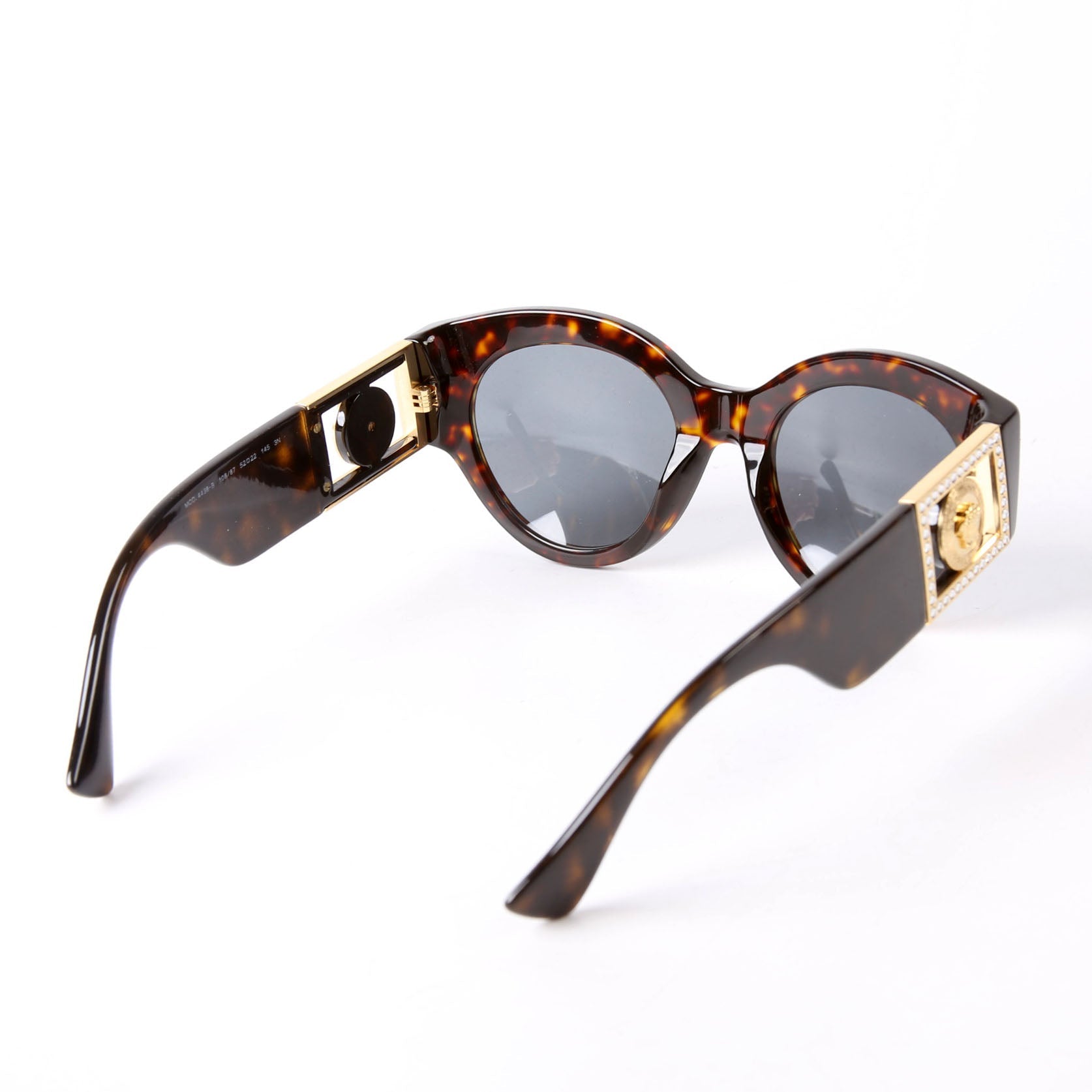 MOD4438-B Medusa Cat Eye Sunglasses Brown/Gold
