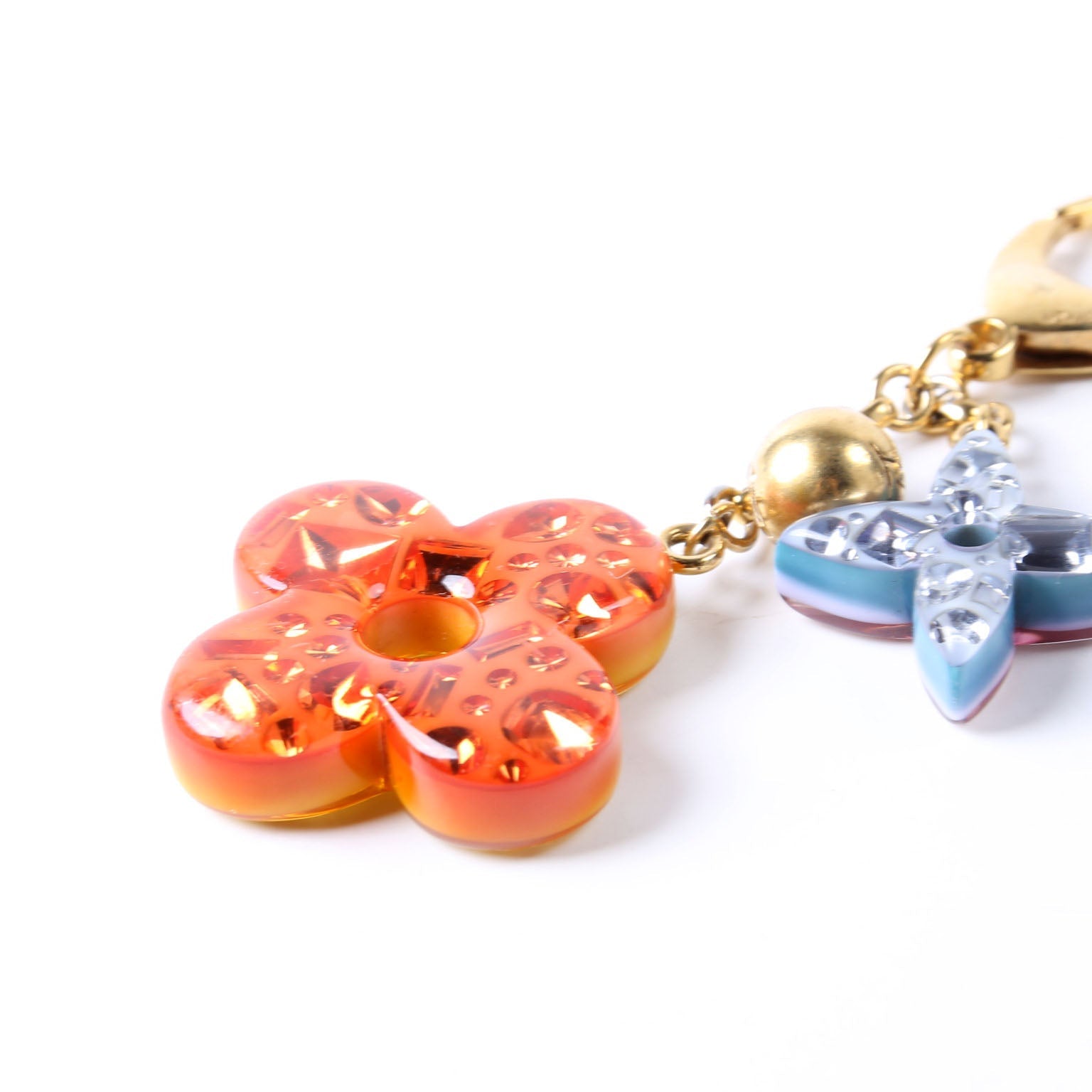 Glam Flower Resin Charm Gold/Multicolor
