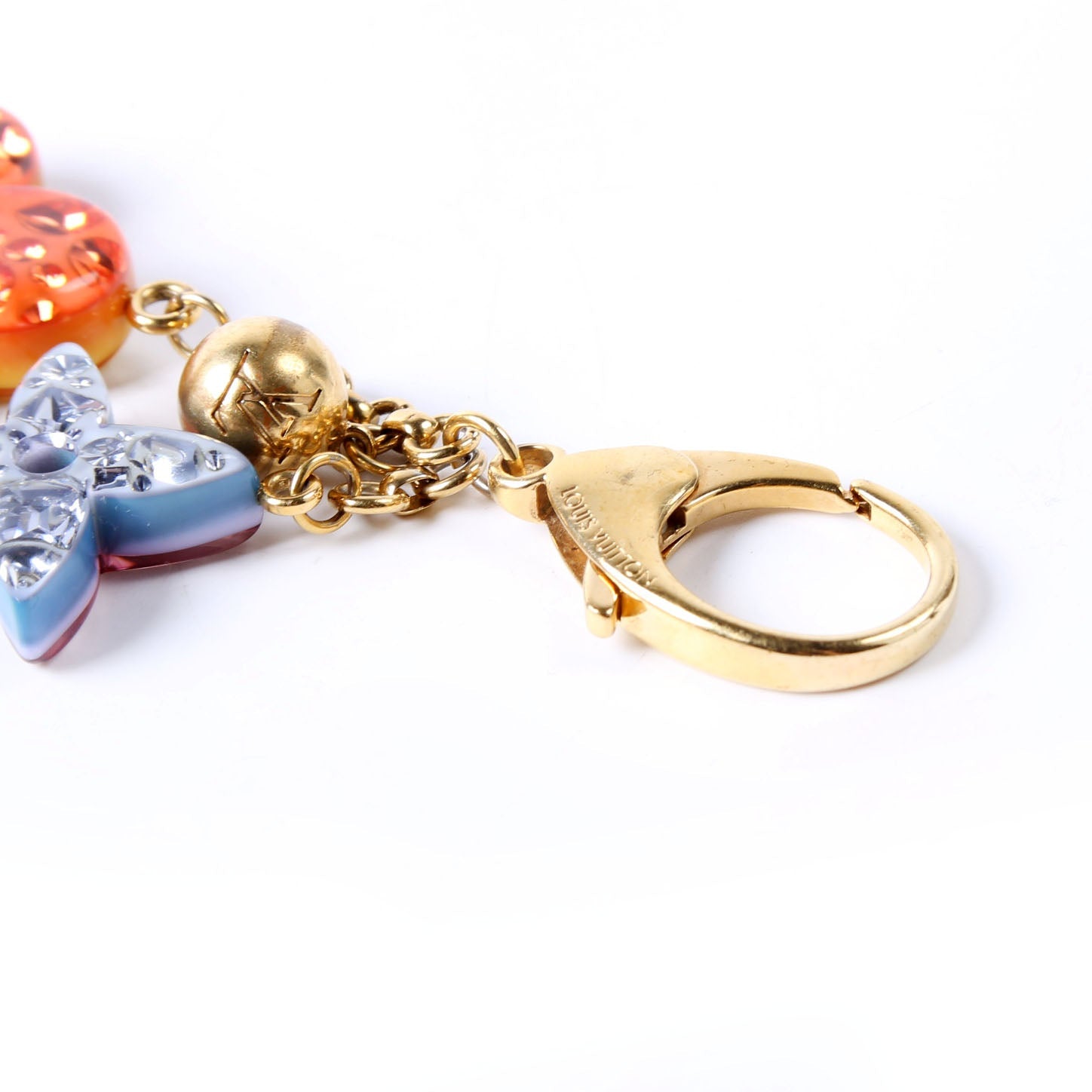 Glam Flower Resin Charm Gold/Multicolor